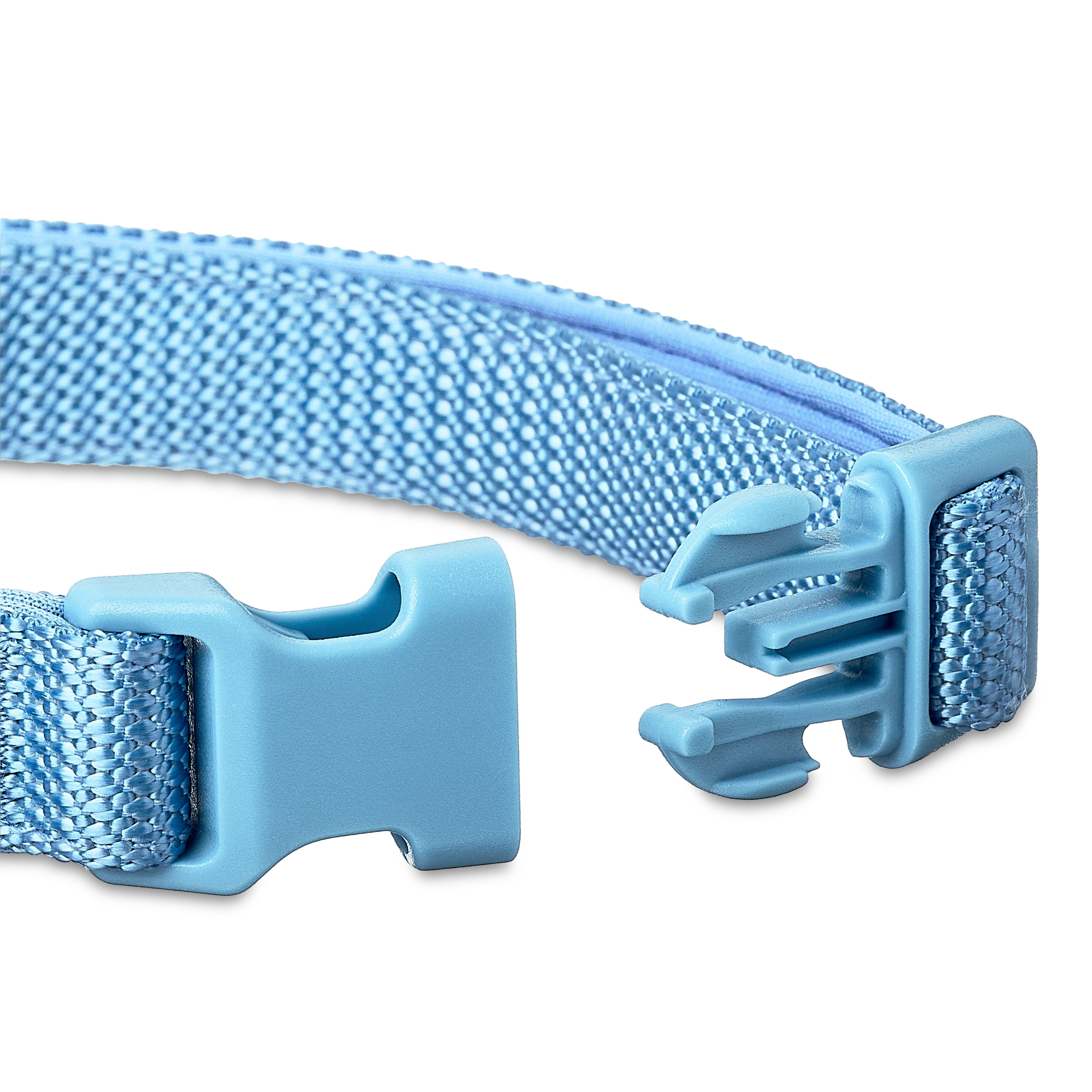 Vibrant Life Adjustable Neoprene Cushioned Dog Collar, Blue, M