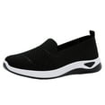 thumbnail image 4 of Mepaouo Women's Knitted Sneakers Breathable Orthopedic Walking Shoes Woven Slip on Flat Casual Shoes, 4 of 5
