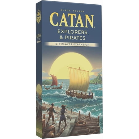 CATAN 6E – Explorers & Pirates 5-6 Player Strategy Board Game Expansion for Ages 10+, from Asmodee