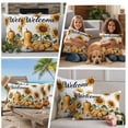 thumbnail image 5 of Orange Pumpkin Fall Outdoor Waterproof Pillow Covers, Thanksgiving Sunflower Autumn Botanical Decorative Rectangle Throw Pillowcase Sofa Cushion Sham for Patio/Couch/Chair, 20"x12" 2 Pack, 5 of 8