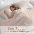 thumbnail image 4 of 3 Piece Pink White Ombre Duvet Cover Set California King,Microfiber Comforter/Quilt Cover with Corner Ties and 2 Pillowcases,Beige Gradient Color Modern Abstract Art Soft Bedding with Zipper Closure, 4 of 8