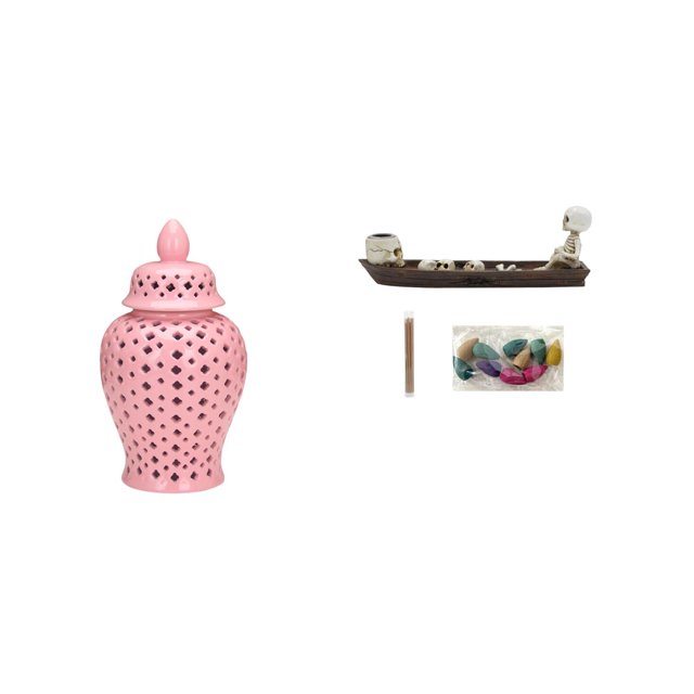 Jarrón de cerámica con forma de y barco (1 unidad). Ideal para decorar mesas o escritorios. Material cerámico. Perfecto para regalar o decora