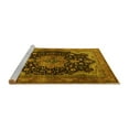 thumbnail image 2 of Ahgly Company Machine Washable Indoor Rectangle Persian Yellow Traditional Area Rugs, 2' x 3', 2 of 4