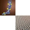 thumbnail image 3 of 4 pair copper infused compression socks white knee high unisex anti odor nursing compression socks by juniper's secret free eyeglass pouch (small/medium), 3 of 4