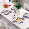 thumbnail image 6 of Ryvnso Grapes Fruit Round Plate Mats Dining Table Placemat Set of 4 for Holiday Decoration, 6 of 7