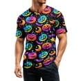 thumbnail image 4 of Halloween Shirts for Men with Short Sleeve Crewneck Pumpkin Print Graphic Tees Casual Halloween Costumes Tshirts, 4 of 5