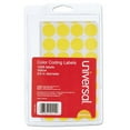 thumbnail image 3 of Self-Adhesive Removable Color-Coding Labels, 0.75" Dia., Yellow, 28/sheet, 36 Sheets/pack | Bundle of 5 Packs, 3 of 3