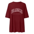 thumbnail image 3 of Graphic Tees for Women T-Shirts Casual Oversized Graphic Tops for Summer Short Sleeve Basic Tees for Everyday Wear Red XXL, 3 of 3