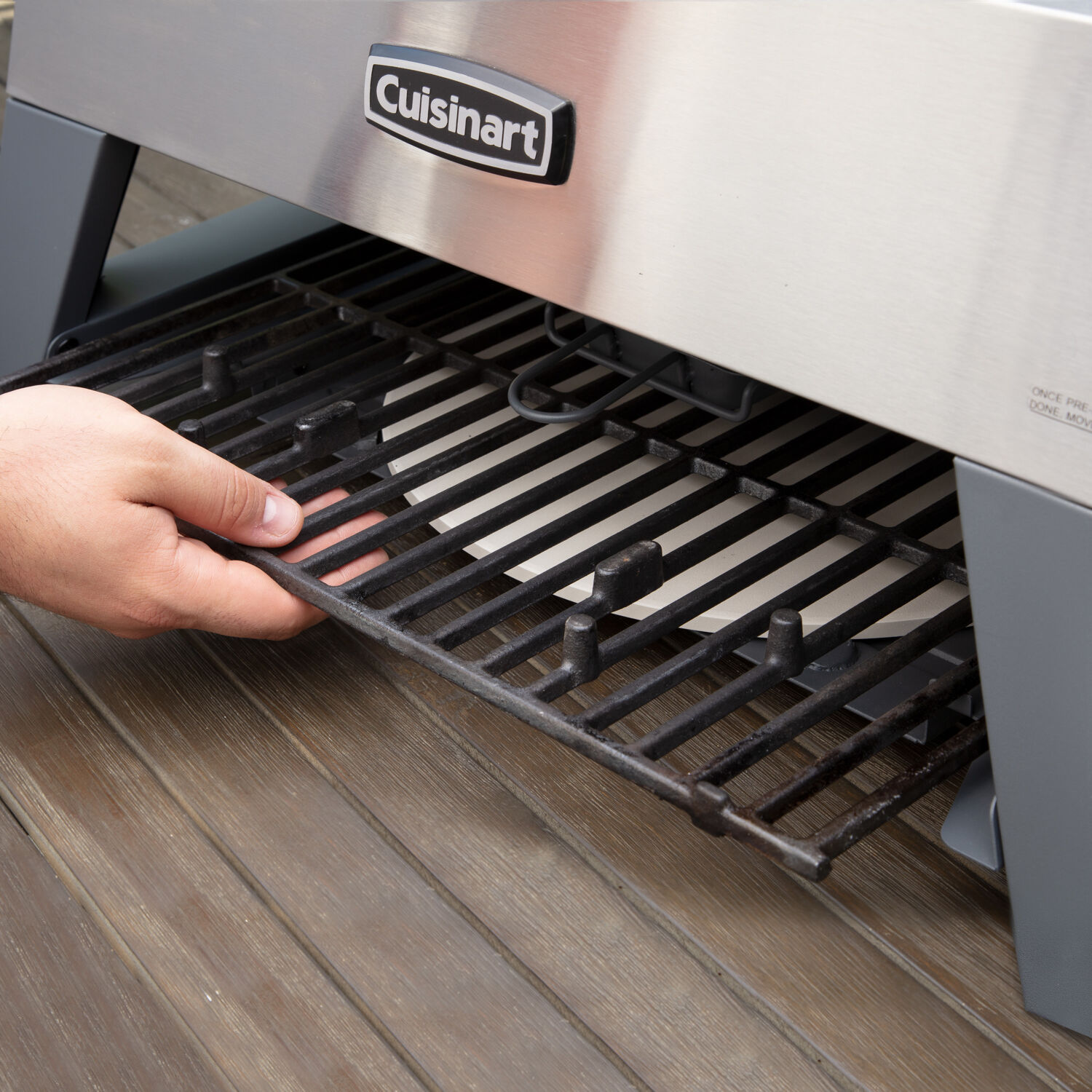 Cuisinart CGG-403 3-in-1 Grill, Griddle and Pizza Oven, Stainless Steel