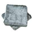 thumbnail image 4 of Home Soft Things Heavy Faux Fur 2 Piece Throw Pillow Cover Set - Black - 26" x 26", 4 of 6