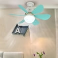 thumbnail image 4 of Lámpara de ventilador LED 86V-265V Luz de ventilador de techo Lámpara de ventilador simple para el dormitorio de oficinas en el hogar, 4 of 7