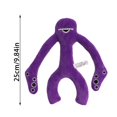 thumbnail image 3 of Zmoon Monstre aux Neuf Yeux en Peluche Violet, 3 of 5