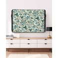 thumbnail image 3 of Outdoor TV Cover 70 to 75 Inch Weatherproof, Abstract Vintage Paisley Waterproof TV Screen Protector for Outside Decor with Zipper and Pocket 68"L x 42"H , Boho Floral Texture Light Green, 3 of 7