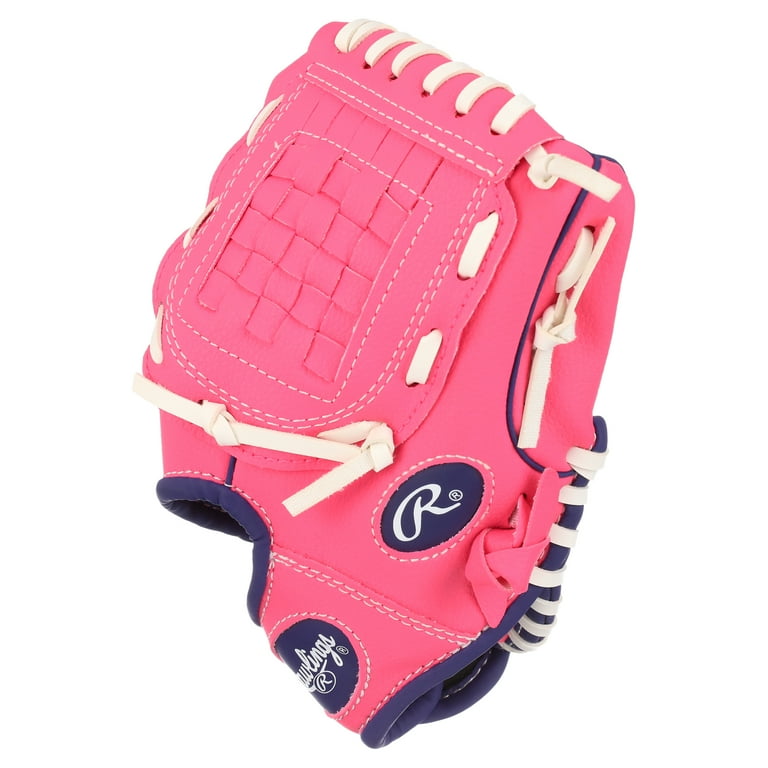 Rawlings, Other, Girls Pink Black Rawlings Pl9pb 9 Baseball Softball  Tball Glove