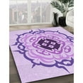 thumbnail image 3 of Ahgly Company Machine Washable Indoor Rectangle Transitional Purple Area Rugs, 8' x 10', 3 of 7