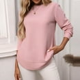 thumbnail image 5 of BLCHUNen Long Sleeve Shirts for Women Crew Neck Pullover Quick Drying Breathable Workout Active Gym Athletic Sports Casual Tops, 5 of 6
