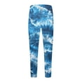 thumbnail image 3 of BiZtdJrK Elastic Bottom Athletic Pants Men Warm Winter Fleece Lined Joggers Tie Dye Fashion Street Sweatpants Drawstring Running Trousers with Pockets Multicolor L, 3 of 5