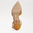 thumbnail image 7 of Sam Edelman Hardy Golden Yellow Ankle Strap Spool Heel Pointed Closed Toe Pumps (Golden Yellow, 8), 7 of 7