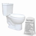 thumbnail image 2 of Corner Bathroom Toilet 2 Piece Round Dual Flush Watersense - ADA Porcelain Toilet Renovators Supply, 2 of 15