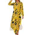thumbnail image 1 of Robe Chemise à Manches Longues collage Butter Robe Femme Été 2024 Robes d'Été pour Femmes 2024, 1 of 4