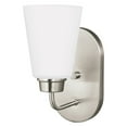thumbnail image 1 of One Light Wall / Bath Sconce by Generation Lighting - Seagull 4115201EN-962 in Nickel Finish, 1 of 2