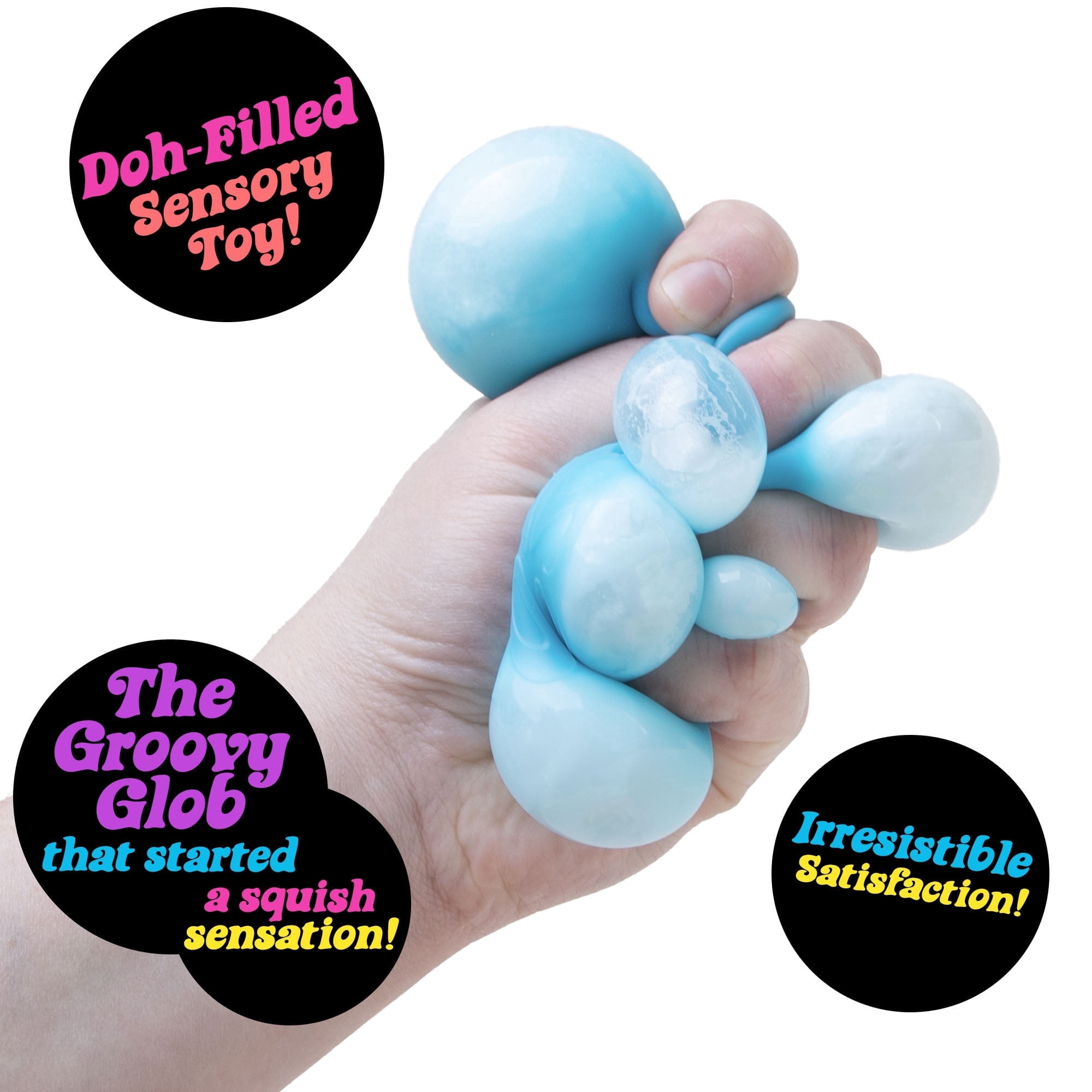 NeeDoh The Groovy Glob Color Change, Stress Ball, fidget, sensory ( 1 color chosen at random)