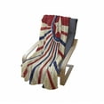 thumbnail image 4 of Texas Star Soft Flannel Fleece Throw Blanket, Vintage Stripes and Grunge Liberty and Freedom Themed USA Image, Cozy Plush for Indoor and Outdoor Use, 50" x 70", Vermilion Navy Blue, by Ambesonne, 4 of 6