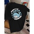 thumbnail image 1 of [Summer Tee] Whale Daddy S Lil Squirter Print Tee Shirt | Casual Short Sleeve T-Shirt for Summer, Tees for Men, 1 of 6