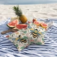 thumbnail image 4 of 2 Pack Outdoor Waterproof Throw Pillow Covers,Farm Bee Flower Leaves Decorative Square Pillow Case Patio Pillowcases for Chair Couch Sofa 16x16in, 4 of 9