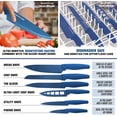 thumbnail image 5 of Granitestone Diamond Nonstick Pots and Pans 17 Piece Kitchen Cookware Set Knife Set Cooking Cutlery Knives Sauce Pan Blue, 5 of 6