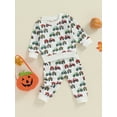 thumbnail image 5 of Michellecmm Baby Boy 2Pcs Fall Outfits Long Sleeve Tractor Print Sweatshirt + Pants Set Farm Clothes, 5 of 9