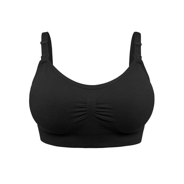 FOCUSSEXY - Women's Seamless Nursing Bras Support Posture Bra Full ...