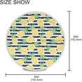 thumbnail image 3 of Coolnut 60" Pineapple Outdoor Tablecloth with Umbrella Hole and Zipper, Waterproof Round Tablecloth for Party,Patio,Picnic,Holiday Dinner,Summer, 3 of 7