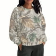 thumbnail image 2 of Makaor Pullover Sweatshirts for Women Plus Size Crew Neck Tops Camouflage Long Sleeve Tees Oversized Casual Vacation Clothes, 2 of 7