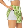 thumbnail image 2 of Bixox Women's Various Lemons pattern 2 in 1 Running Shorts - Lightweight Athletic Workout Gym Yoga Shorts Liner with Pockets - Medium, 2 of 7