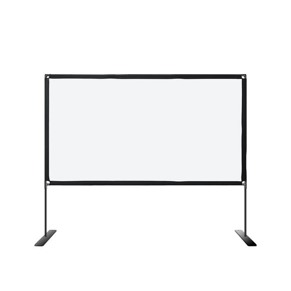yeacher 100-inch 16:9 Projector Screen Outdoor Bracket Projection Screen Folding Projecting Screen Home Theater for Home Office Outdoor Use