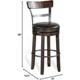 thumbnail image 2 of Pemberly Row Wood Bar Stool Chair in Tobacco (Set of 2), 2 of 17