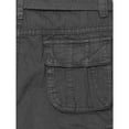 thumbnail image 4 of RAW X  Boy's Belted Twill Cargo Shorts, Charcoal, 12, 4 of 6