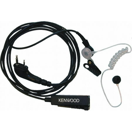 UPC: 0019048109972 | Kenwood Two-wire Palm Mic with Earpiece Black KHS-8BL