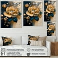 thumbnail image 4 of Designart Yellow And Blue Roses I Canvas Wall Art, 4 of 5