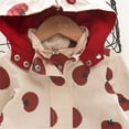 thumbnail image 3 of Vedolay Girls Fall Jackets Girl's Puffer Coat Warm Cotton Winter Hooded Waterproof Jacket,Red 18-24 Months, 3 of 5