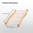 thumbnail image 5 of Sauna Backrest, Wooden Sauna Backrest No Stains and Comfortable, Ergonomic S-Shape Backrest for Sauna Recovery Wellness Relaxation, 5 of 6