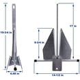 thumbnail image 2 of Kit de anclaje Young Marine portátil galvanizado estilo Fluke, 2 of 8