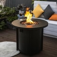 thumbnail image 2 of Kadyn 30" Garden Fire Pit with 50000 BTU, Outdoor Fire Pit for Outdoor, Living Room, Garden, Backyard, Black, 2 of 7