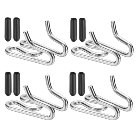 Uxcell Dog Collar Extra Links, Prong Collar for Pets Stainless Steel Pinch Dog Training Collar Round Head 3.3mm, (Silver, 4 Set), Intended for Small / Medium / Large Dogs Training