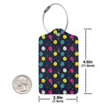 thumbnail image 4 of Cauagu Colorful Ping Pong Rackets Pattern Luggage Tags,Leather Luggage Tags Personalized Luggage Tag Travel Tags Privacy Cover ID Label for Travel Bag Suitcase-1, 4 of 5