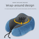 thumbnail image 4 of Almohada con forma de U con joroba, almohada bordada para la hora del almuerzo en la oficina, almohada de viaje de rebote lento para el cuello, almohada con forma de U de espuma viscoelástica con, 4 of 5