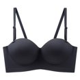 thumbnail image 2 of fatyb Women's Push up Bra No Underwire Bralettes Seamless T Shirt Bras Padded Everyday Bras Add 2 Cups, 2 of 3