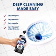 Lysol Toilet Bowl Cleaner Clinging Gel, Lime & Rust Remover, Disinfecting Bathroom Cleaner and Toilet Bowl Stain Remover, 24 fl oz