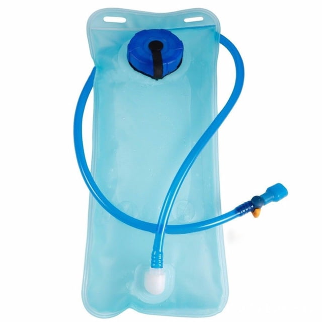 Bolsa de agua plegable con tubo para beber, vejiga de hidratación de 2L, a prueba de fugas, herramientas para exteriores, accesorio, paquete de hidratación, bolsa de agua para senderismo
